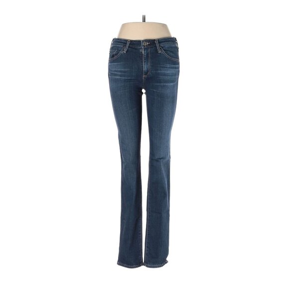 Adriano Goldschmied The Prima Mid-Rise Cigarette Jeans 26R Womens Denim Blue Mad - Picture 1 of 4